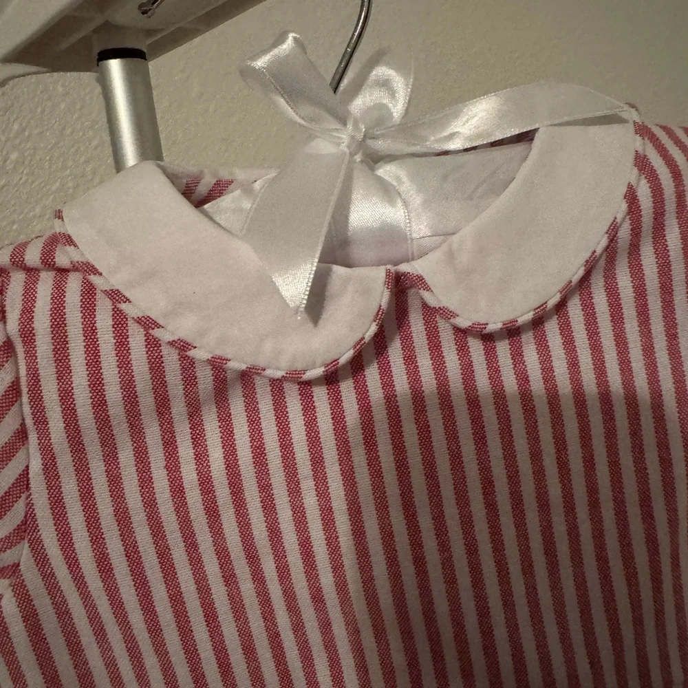 NWT Edgehill Collection x The Broke Brooke Jensen Woven Stripe Romper Sz 3M